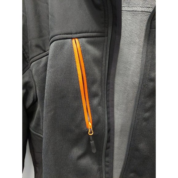 Mapamyumco Men's Polar Fleece Lined Full Zip Softshell Jacket Thermal LARGE - Picture 5 of 12
